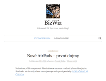 Tablet Screenshot of bizwiz.cz